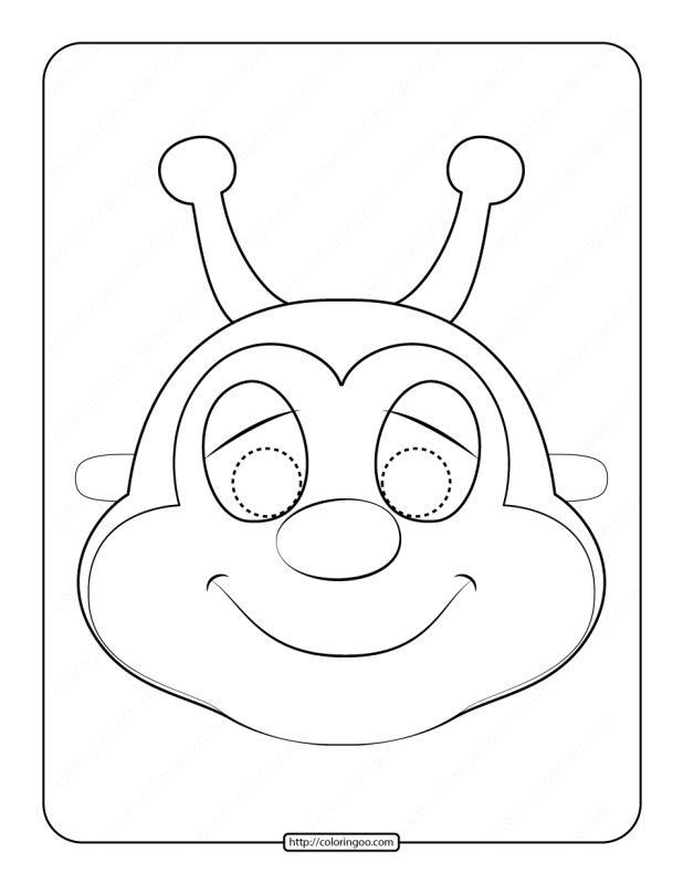 Трафарет маски для лица