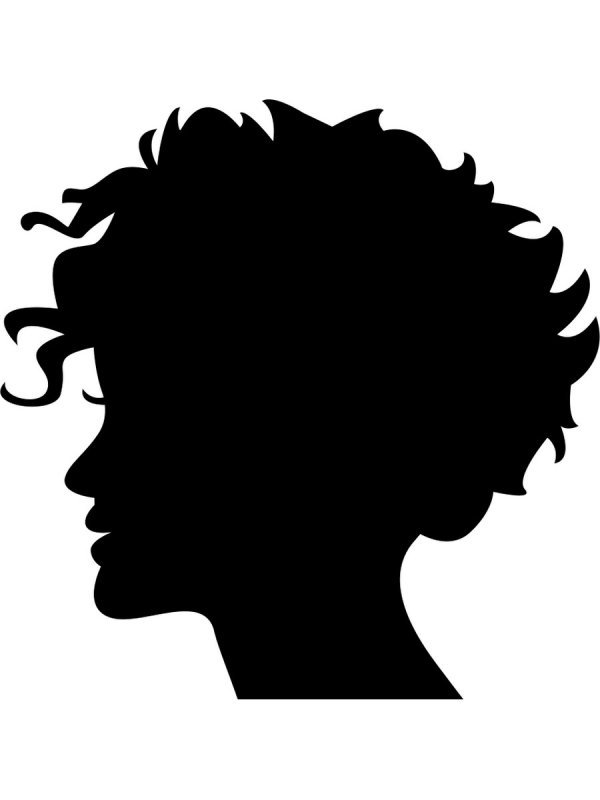 Трафарет головы для парикмахера