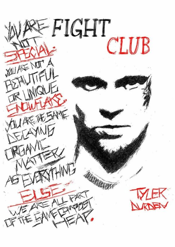 Бойцовский клуб Тайлер Дерден Эдвард Нортон