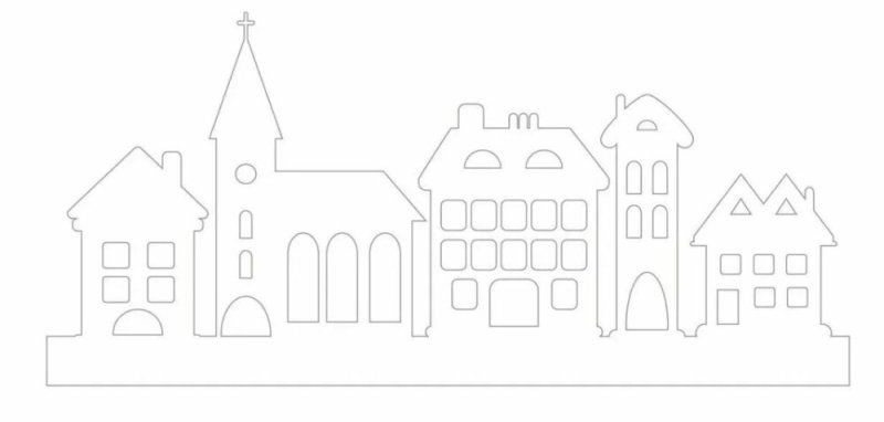 Вытынанки домики