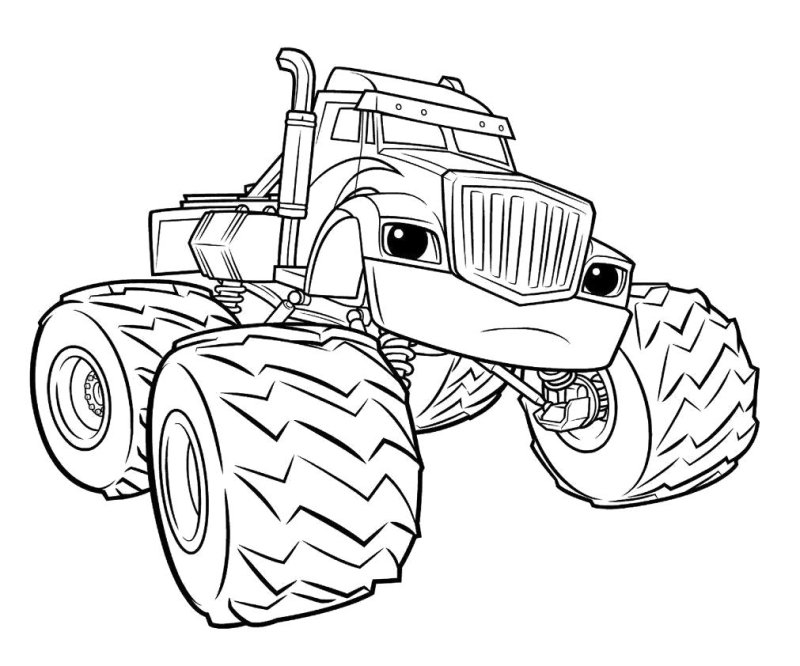 Раскраска Вспыш и чудо машинки