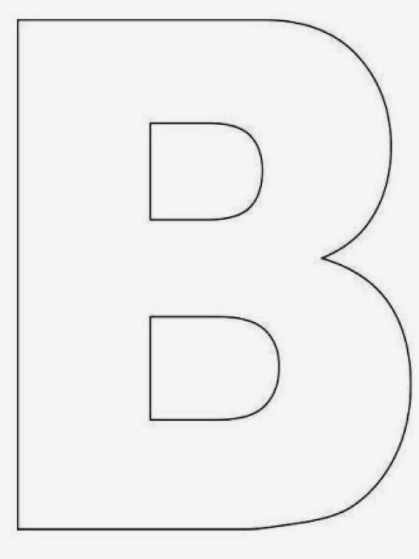Трафарет букв для вырезания