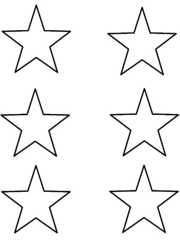 Трафарет звезды