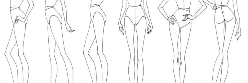 Макет для рисования одежды