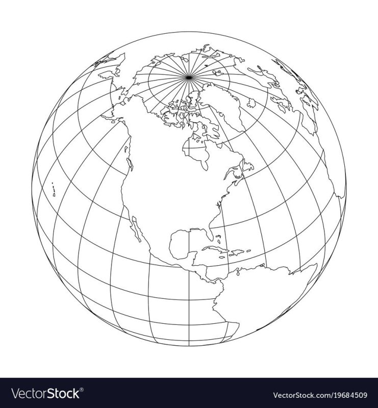 Глобус раскраска