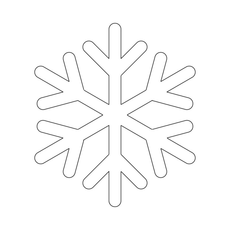 Трафарет «снежинки»
