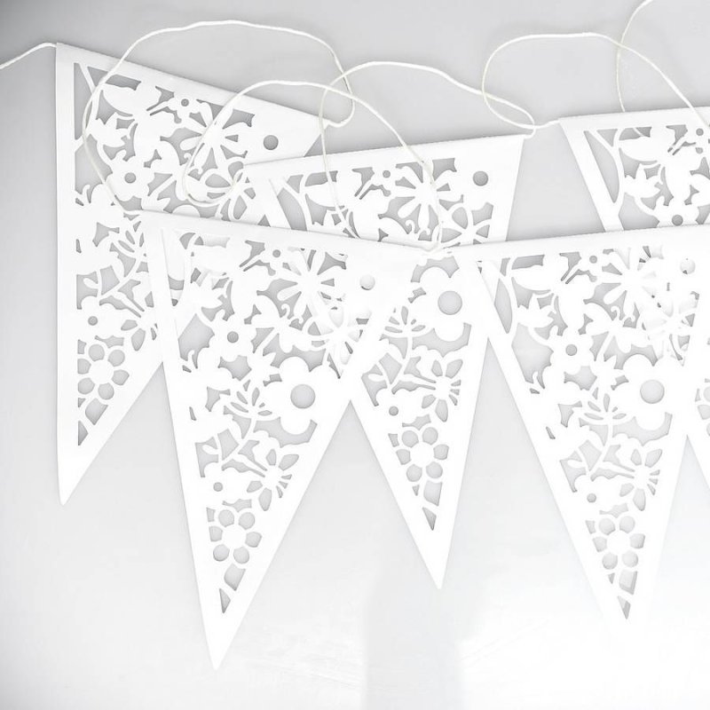 Новогодняя гирлянда из флажков