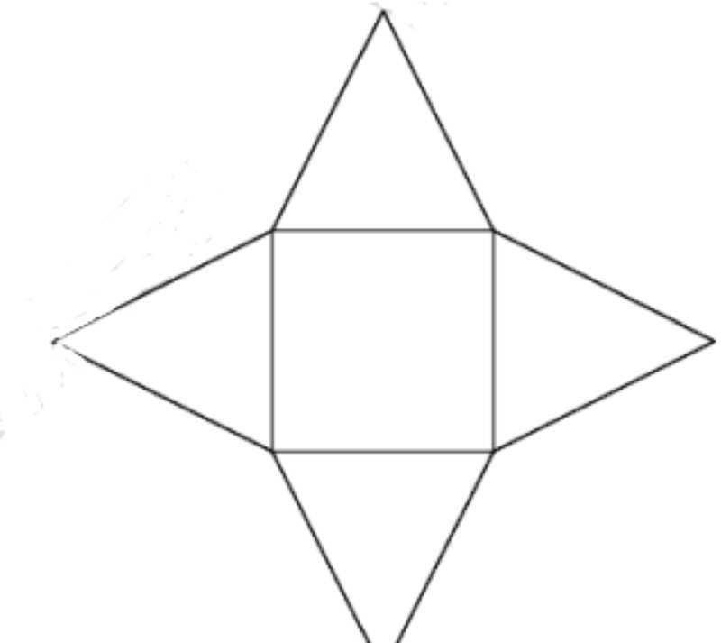 Развертка пирамиды