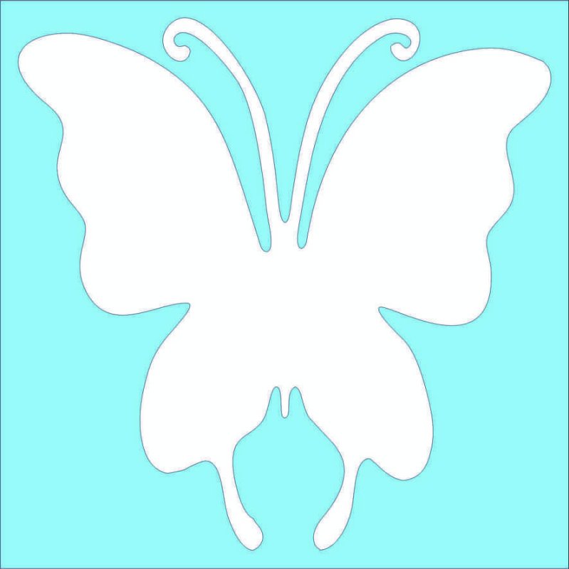 Трафареты бабочки