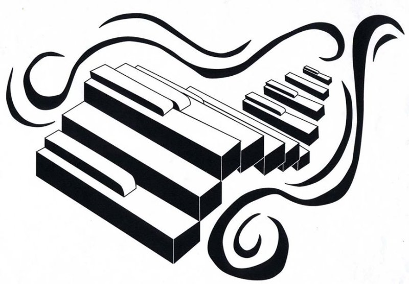 Стилизованный рояль