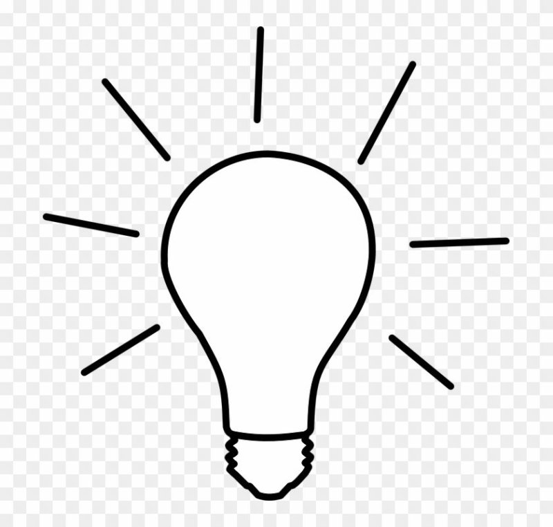 Лампочка нарисованная