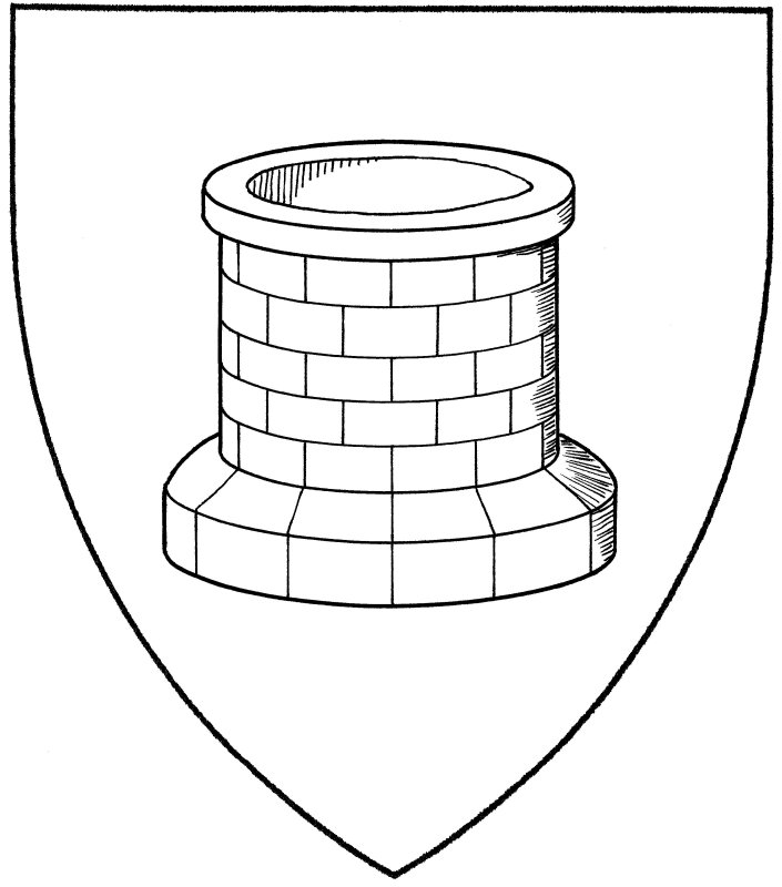 Колодец трафарет