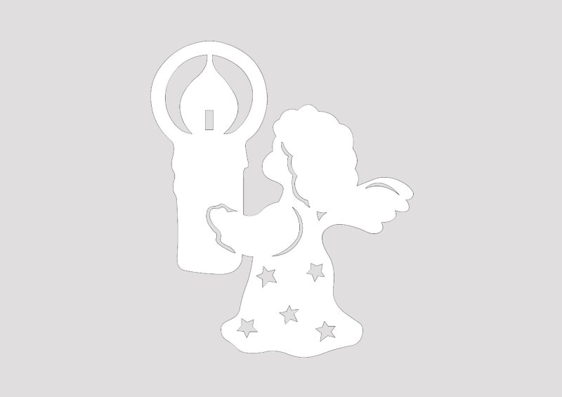 Трафареты на окна новогодние