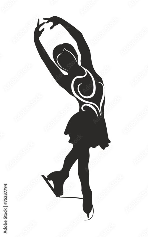 Силуэт фигуристки