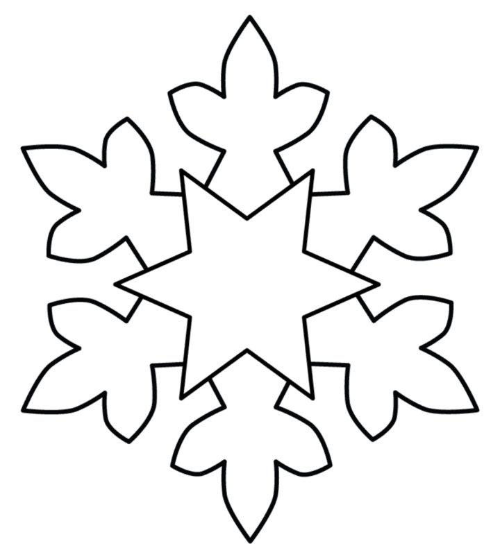 Трафарет «снежинки»
