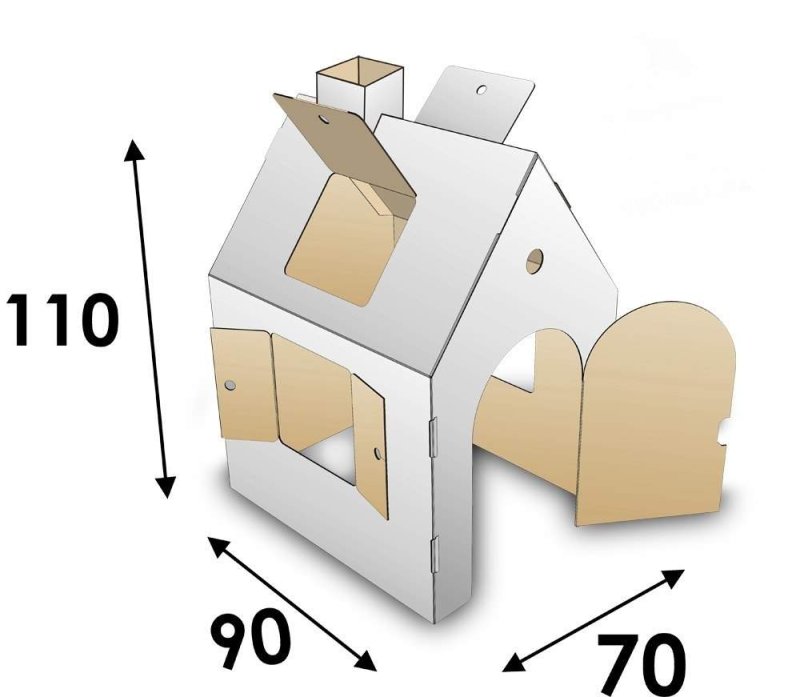 Домик из фанеры