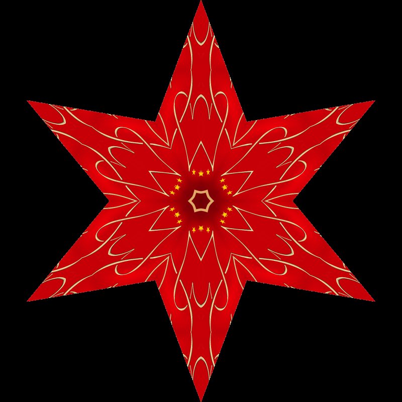 Звездочки красного цвета