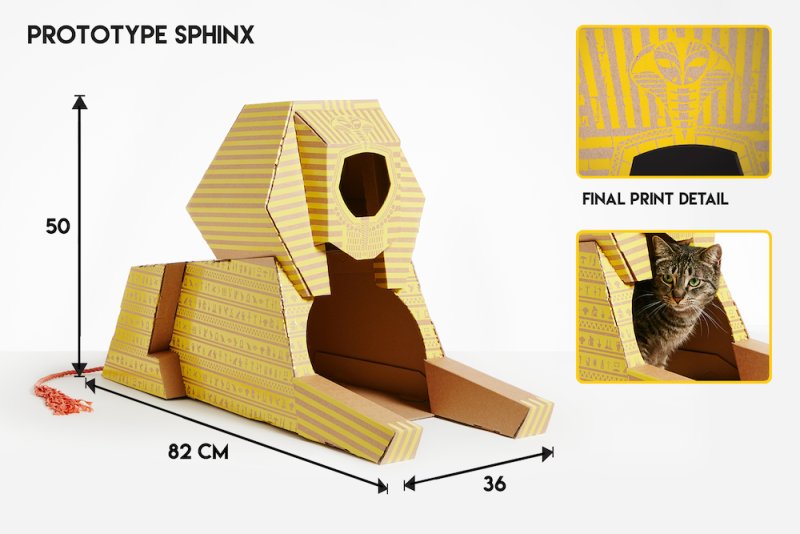 Домик для кошки из гофрокартона