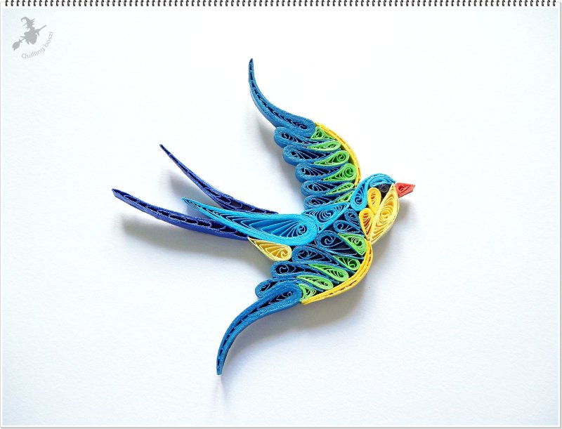Птицы в технике квиллинг