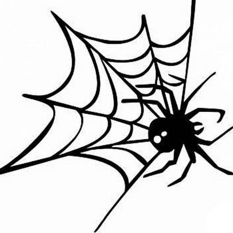 Паутинка трафарет