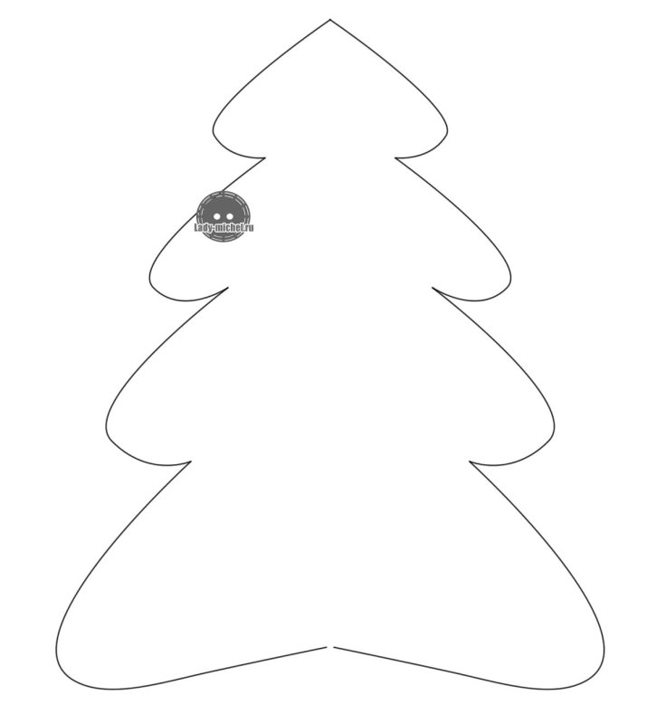 Трафарет "елка"
