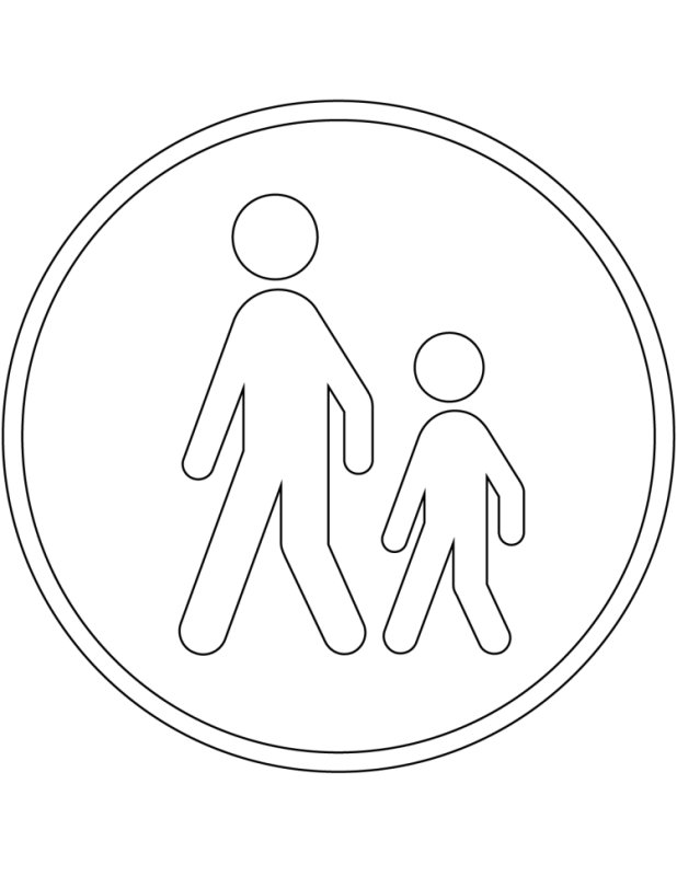 Раскраски дорожных знаков