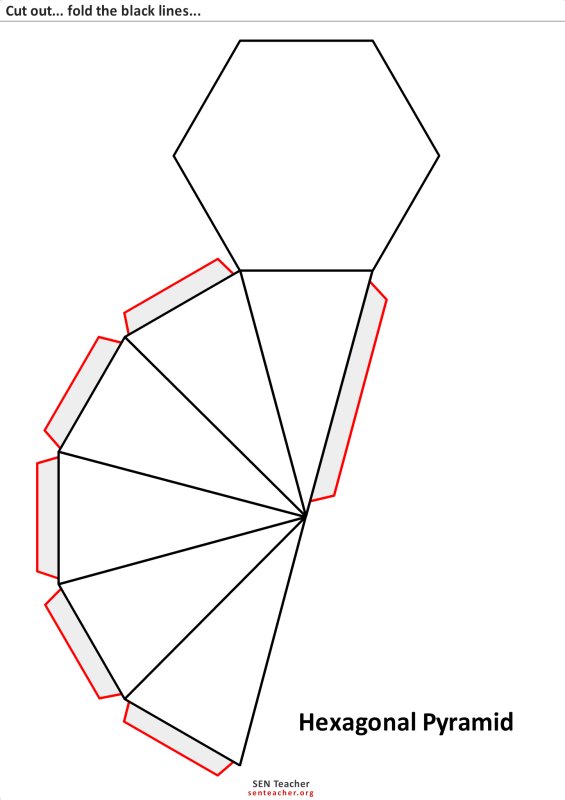 Пятиугольная пирамида чертеж для склеивания