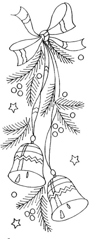 Новогодние украшения раскраска