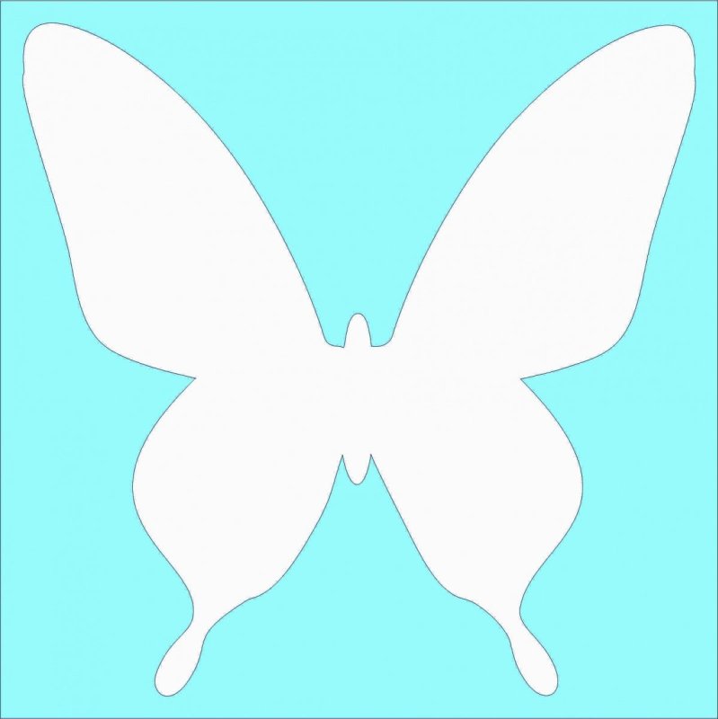 Трафарет бабочки для вырезания