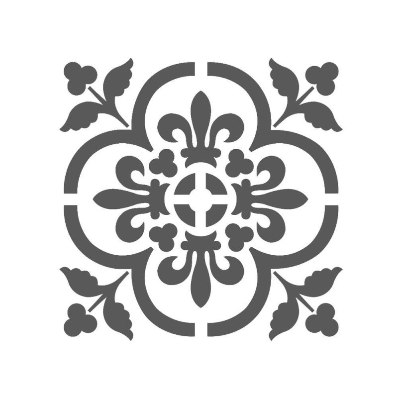 Трафарет для стен Дамаск