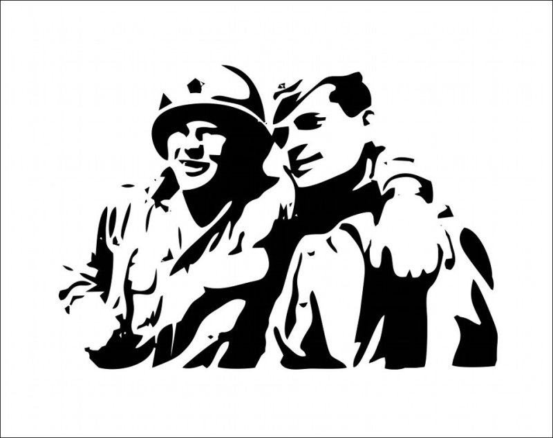 Трафарет военный