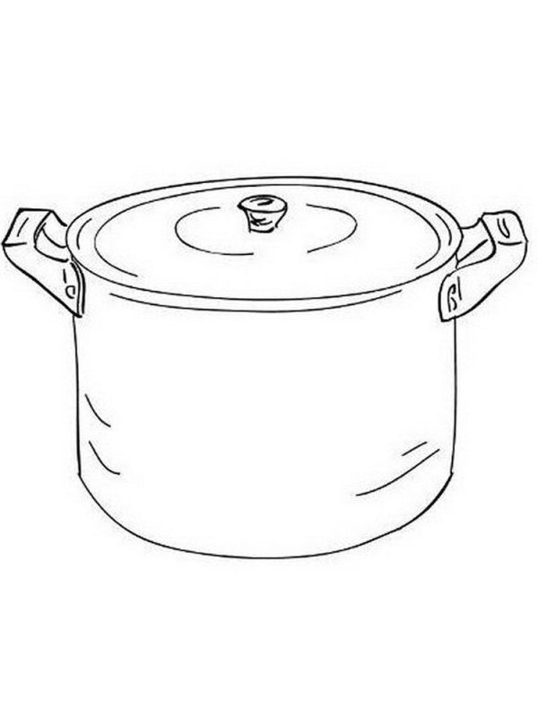 Кастрюля раскраска