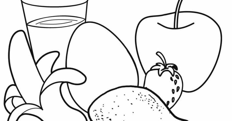 Раскраска еда
