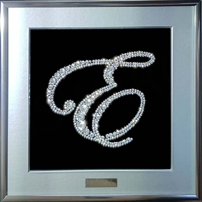 Инициалы стразами