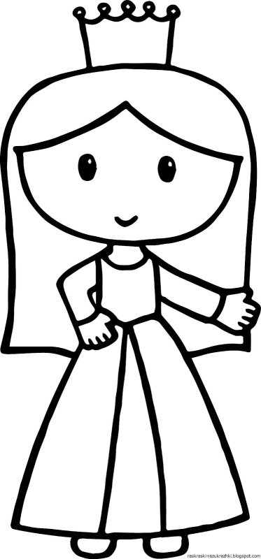 Раскраска лёгкая для девочек