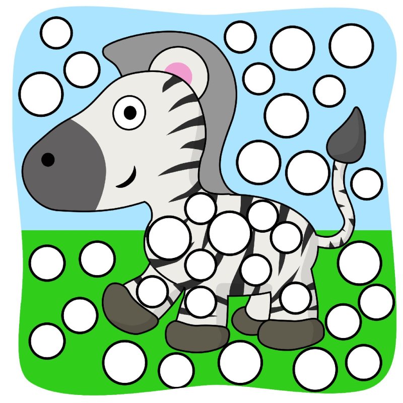 Раскраска пластилином