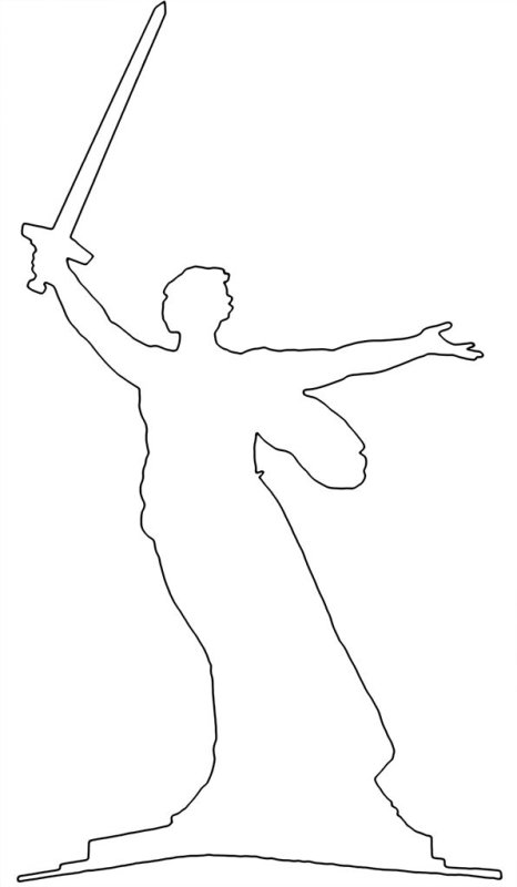 Родина мать раскраска