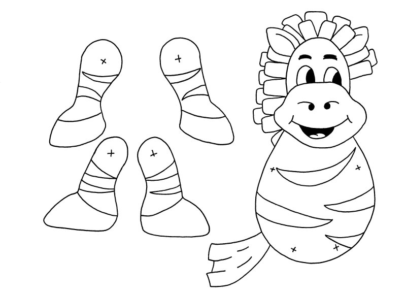 Игрушка дергунчик из картона