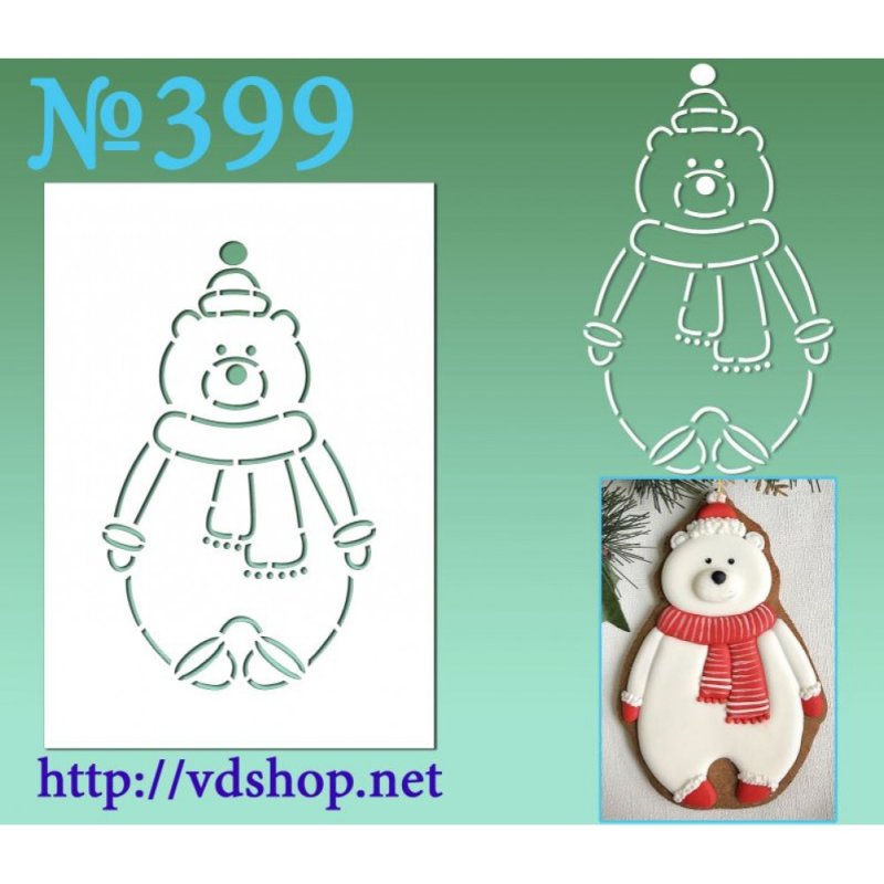 Снеговик трафарет для пряников