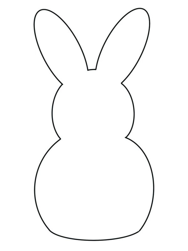 Трафарет зайца для вырезания