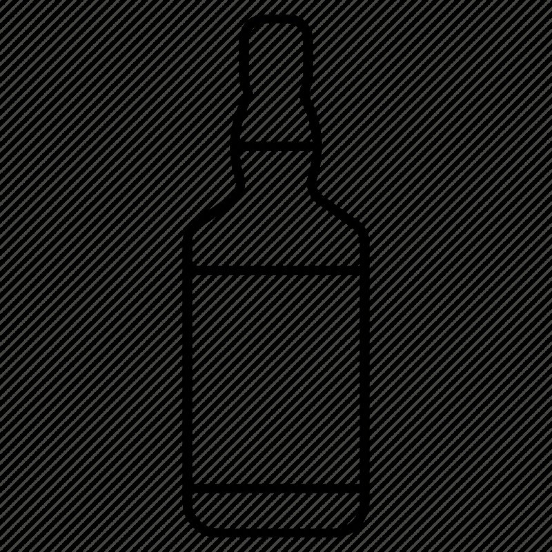 Бутылка трафарет для вырезания