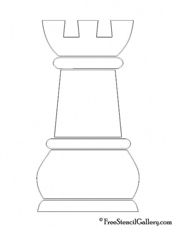 Шахматные фигуры контур