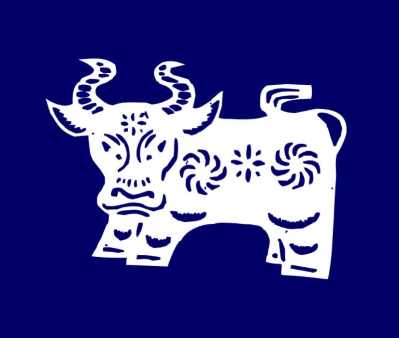 Бык трафарет для вырезания