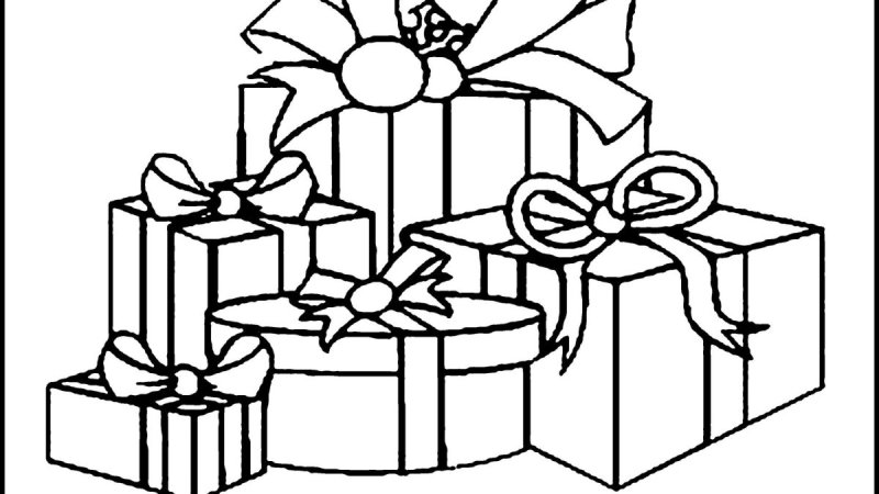 Подарок раскраска для детей