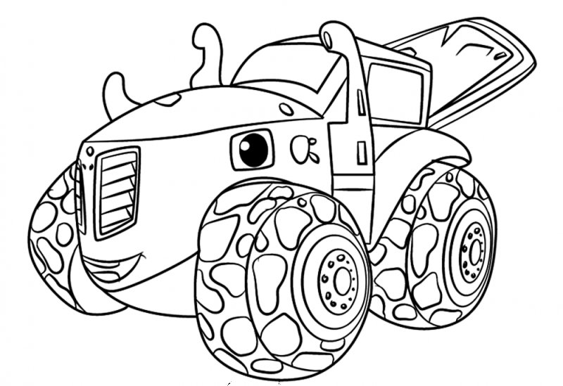 Вспыш и чудо машины раскраска