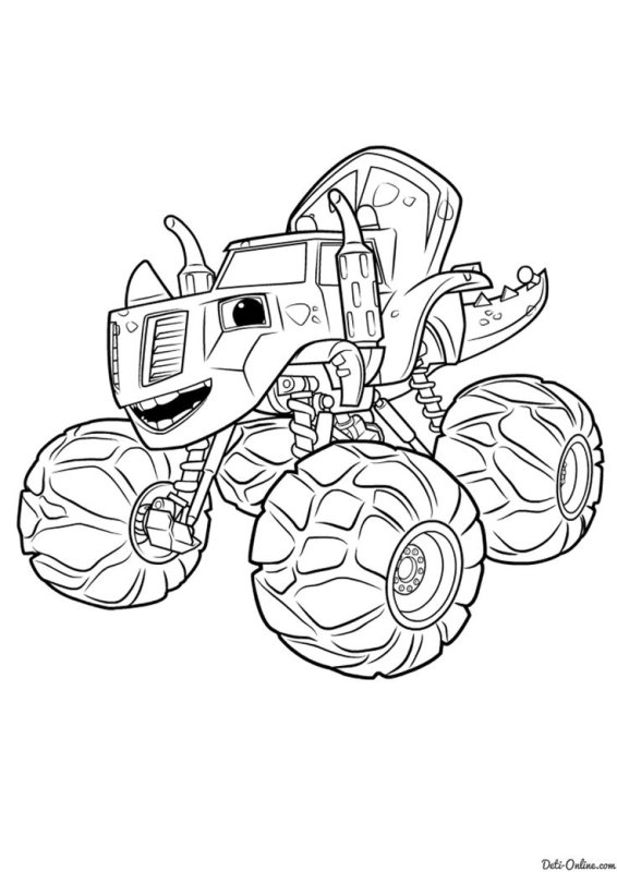 Разукрашка Вспыш и чудо машинки