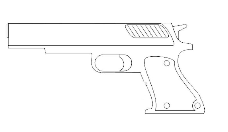 Распечатка пистолета