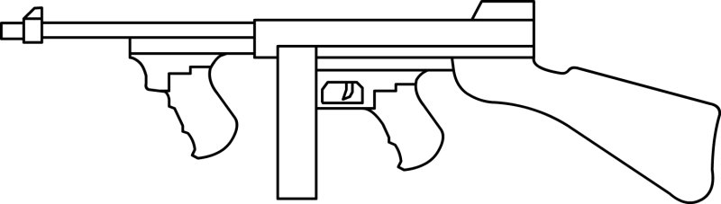 Автомат Томпсона чертеж