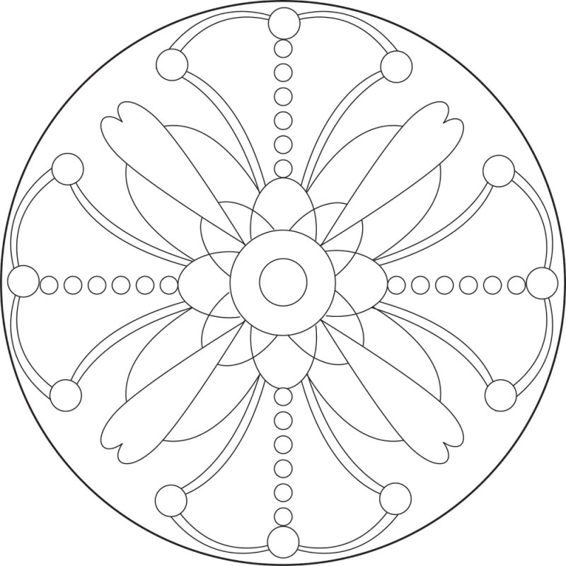 Мандала круглая