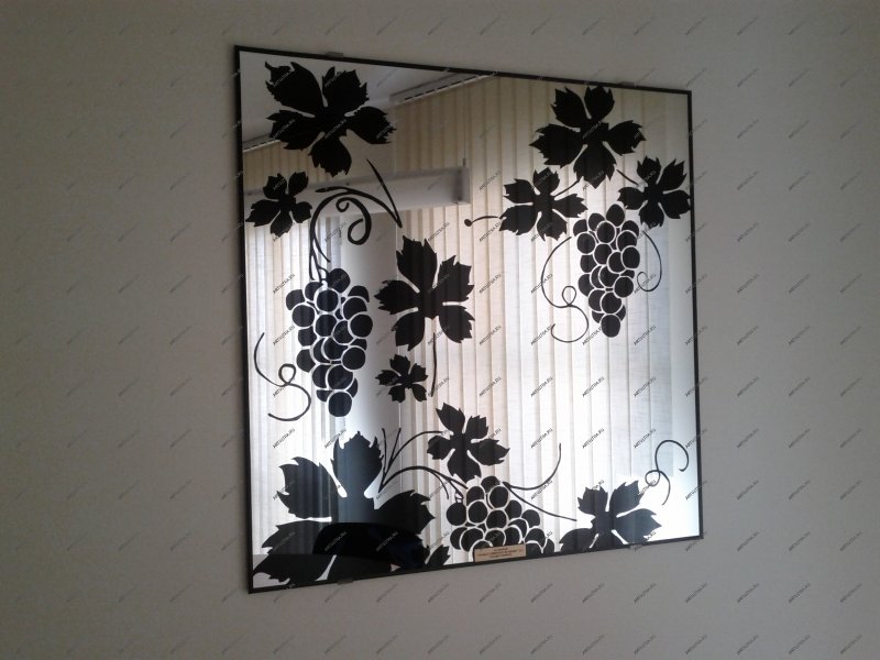 Роспись зеркала акриловыми красками